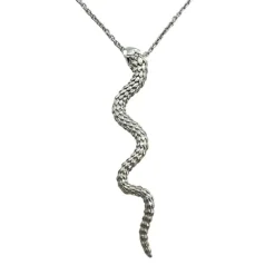Halsband Snake Rhodinerat Silver