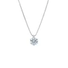 Halsband Solitär 18K Vitguld