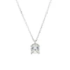 Halsband Solitär 18K Vitguld