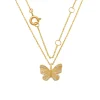 Halsband Sparkling Butterfly 18K Guld