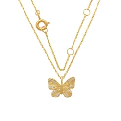 Halsband Sparkling Butterfly 18K Guld
