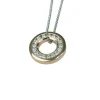 Halsband Sparkling Circle Förgyllt Stål