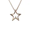 Halsband Sparkling Stars Roséförgyllt Silver