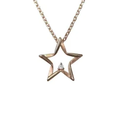 Halsband Sparkling Stars Roséförgyllt Silver