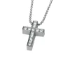 Halsband Sprakling Cross Stål