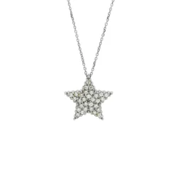 Halsband Star 18K Vitguld