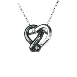 Halsband Tangled Heart Silver