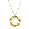 Halsband Twisted 18K Bicolore Guld