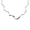 Halsband Twisted Silver