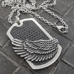 Halsband Wing Stål