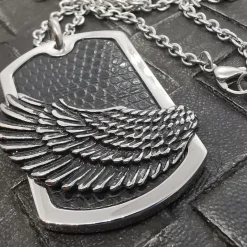 Halsband Wing Stål