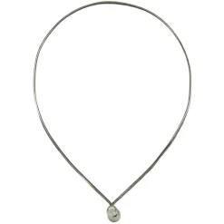 Halsring Double Bullet Plain Silver