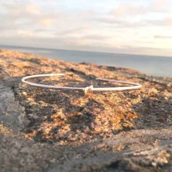 Halsring Knot Rhodinerat Sterlingsilver