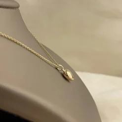 Hänge Guldhjärta 18K - Bitsäkert & Bulligt - 10 mm