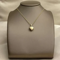 Hänge Guldhjärta 18K - Bitsäkert & Bulligt - 10 mm