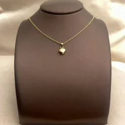 Hänge Guldhjärta 18K - Ihåligt - 7 mm