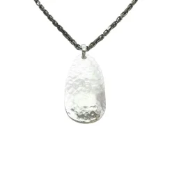 Hänge Hammered Silver