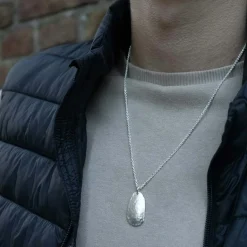 Hänge Hammered Silver