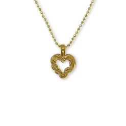 Hänge Heart Förgyllt Silver
