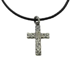 Hänge Kors Oxiderat Silver
