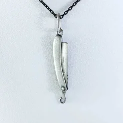 Hänge Old School Razor Oxiderat Silver