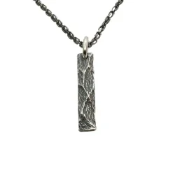 Hänge Uneven Oxiderat Silver