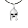 Hänge Warrior Helmet Oxiderat Silver