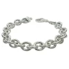 Ihåligt armband ärtlänk i 925 silver - 9 mm