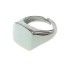 Klackring Fyrkantig Silver