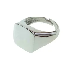 Klackring Fyrkantig Silver