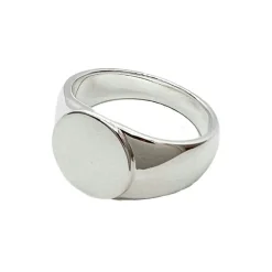 Klackring Round Silver