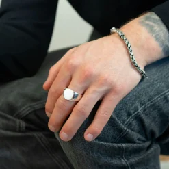 Klackring Round Silver