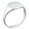 Klackring Rund Silver