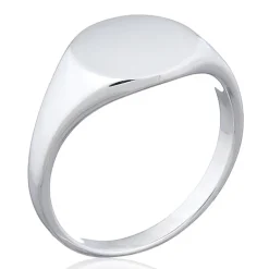 Klackring Rund Silver