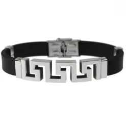 Läderarmband Details Stål
