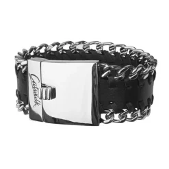 Läderarmband Pansar