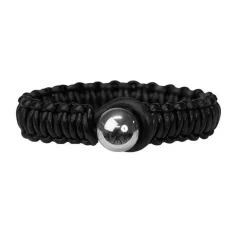 Läderarmband Stålkula