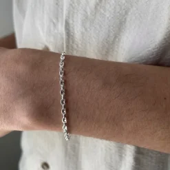 Marinalänk Silver Armband - 3 mm