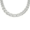 Marinalänk Silver Halsband - 8 mm