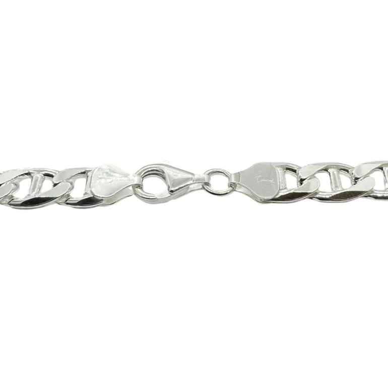 Marinalänk Silver Halsband - 8 mm
