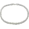 Massiv Fyrkantig Kejsarlänk Silver - Armband 3,5 mm