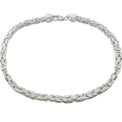 Massiv Fyrkantig Kejsarlänk Silver - Armband 3,5 mm