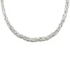 Massiv Fyrkantig Kejsarlänk Silver - Halsband 3,5 mm
