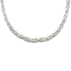 Massiv Fyrkantig Kejsarlänk Silver - Halsband 3,5 mm