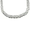 Massiv Fyrkantig Kejsarlänk Silver - Halsband 7,5 mm