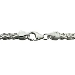Massiv Fyrkantig Kejsarlänk Silver - Halsband 3,5 mm