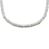 Massiv Rund Kejsarlänk Silver - Halsband 4 mm