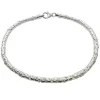 Massiv Rund Kejsarlänk Silver - Armband 3 mm
