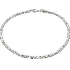 Massiv Rund Kejsarlänk Silver - Armband 2 mm