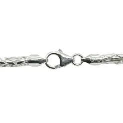 Massiv Rund Kejsarlänk Silver - Armband 3 mm
